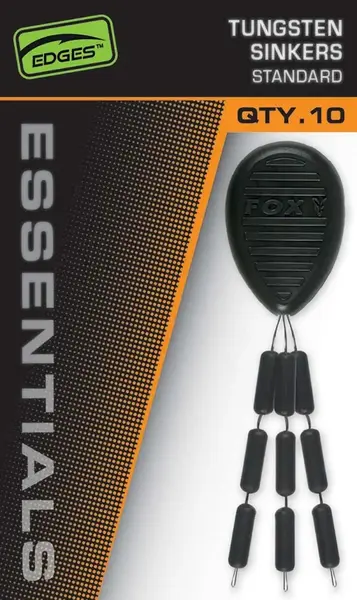 Fox zarážky edges essentials tungsten 10 ks - s