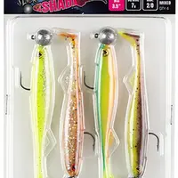 Fox rage gumová nástraha slick shad 4 mixed uv color pack loaded - 11 cm 10 g 3/0