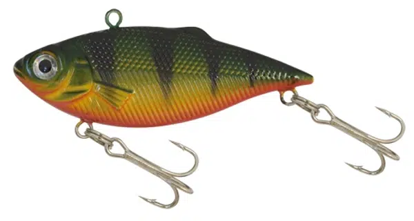 Kamasaki wobler vertic olejovo zelená-černé pruhy 6 cm 8 g