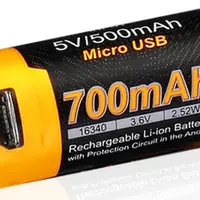 Fenix dobíjecí usb baterie rcr123a / 16340 high current li-ion