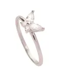 Oliver Weber Hravý stříbrný prsten s motýlkem Maya 63362 52 mm