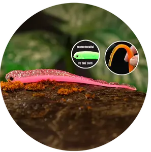 Redbass smáček big snake pink g uv color - 20 cm 24,5 g