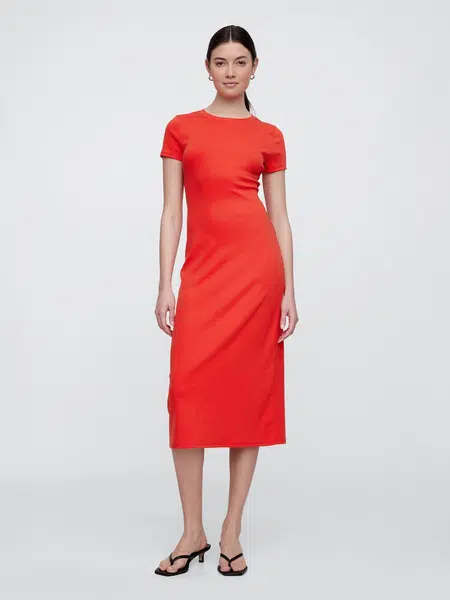 GAP Knitted midi dress with cutouts - Women's