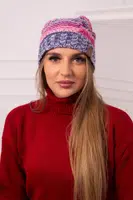 marka niezdefiniowana Čapica s fleece Monika K256 ružová+tmavá fialová