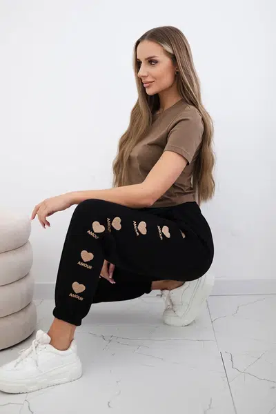 Cotton pants Amour black