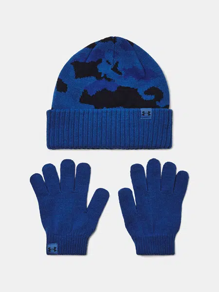 Boys' cap Under Armour B Beanie/Glove Combo-BLU - Boys