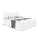 ALTDECOR AMERICKÁ postel OTTA-Z – 120 × 200 cm – H3 – vysoce lesklá bílá