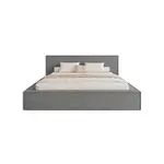 Fedve ČALOUNĚNÁ POSTEL Mendocino Classic 140x200 cm, Šedá