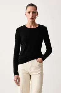 Weekend Max Mara  tričko s dlouhým rukávem dámské s viskózou WKDMULTIE