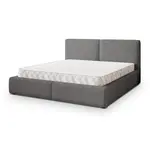 MASSENO ČALOUNĚNÁ Postel FELURO 200x200 cm Šedá