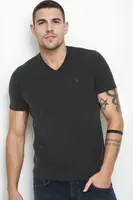 T9568 DEWBERRY V-NECK MEN'S T-SHIRT-ANTHRACITE