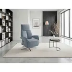 Sit & More RELAXAČNÍ KŘESLO, kůže, šedomodrá