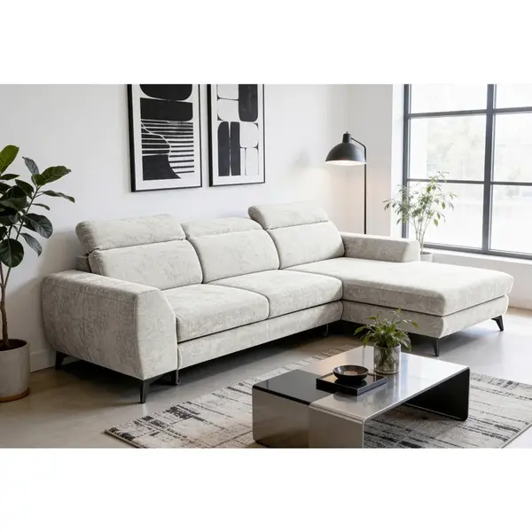 Livetastic ROHOVÁ SEDAČKA, textil, slonovinová