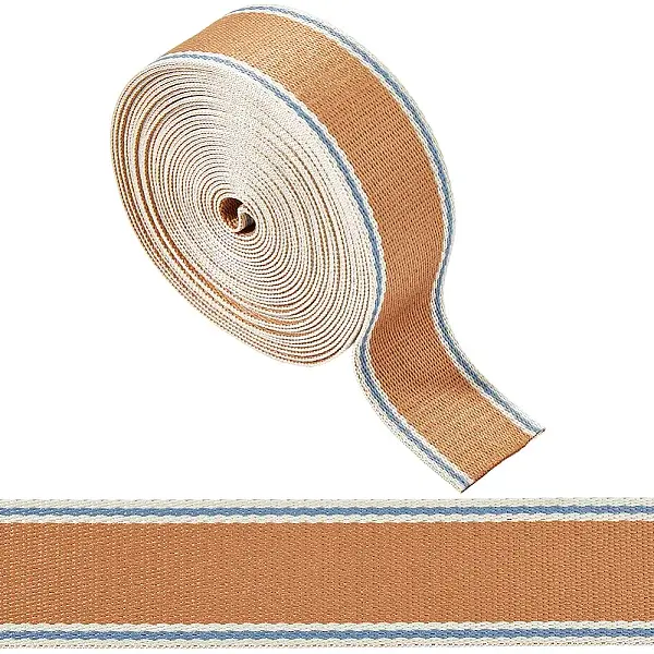 6.25 Yards Polycotton Striped Twill Ribbons