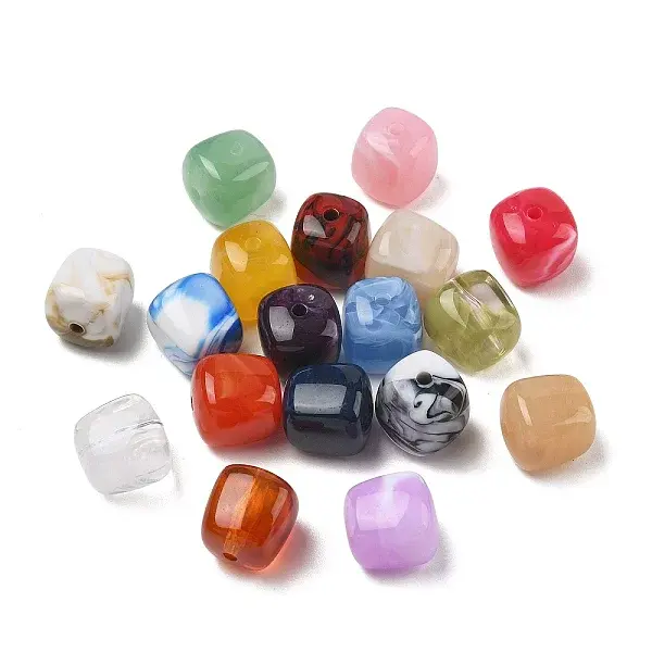 Opaque Two Tone Acrylic Beads