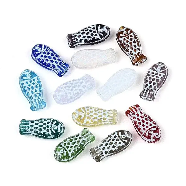 Painted Glass Beads