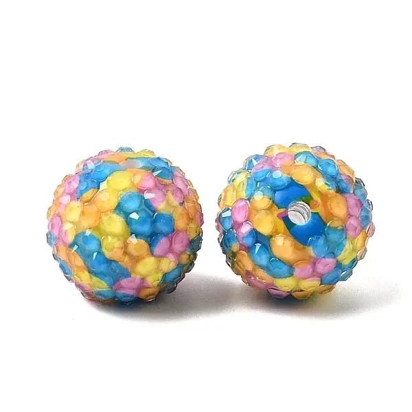 Opaque Acrylic & Resin Rhinestone Beads