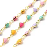 Enamel Heart Link Chains