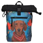 Veľký rolovací batoh New Rebels Golden Dachshund