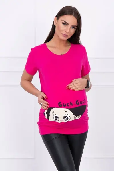 marka niezdefiniowana Těhotenská halenka Guck fuchsiová