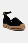 Tommy Hilfiger  espadrilky na platforme dámske semišové TH PLATFORM ESPAD SUEDE STRAP