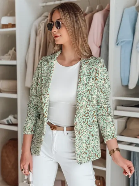 Marynarka damska taliowana MARABELL miętowa Dstreet