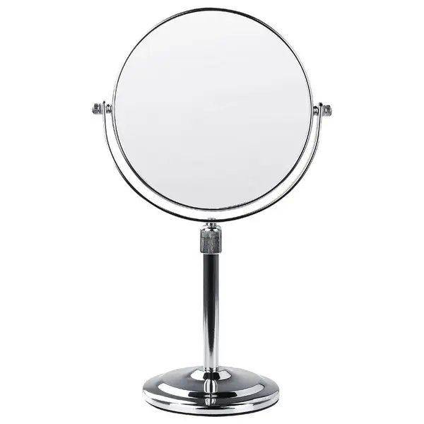 Beliani KOSMETICKÉ ZRCADLO 20 cm Stříbrné Aveyron
