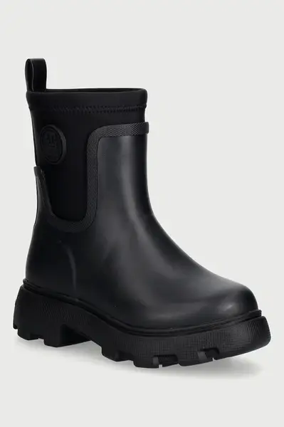 Tommy Hilfiger  holínky dámské TH STAMP WARM ANKLE RAIN BOOT