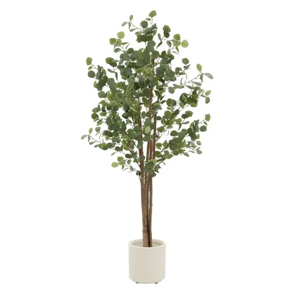 ML-DESIGN UMĚLÝ EUKALYPTUS 180 cm s kmenem z přírodního dřeva