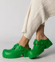 Gemre Green covered clogs Ferina