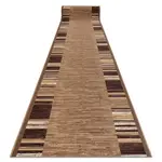 rugsX POGUMOVANÝ běhoun ADAGIO béžový 80/420 cm