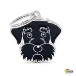 MF BLACK SCHNAUZER 3,3x2,6 cm gravírovateľný prívesok