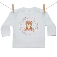 Boodyy Tričko s dlhým rukávom Medvedík Dievča 98 (2-3 roky)
