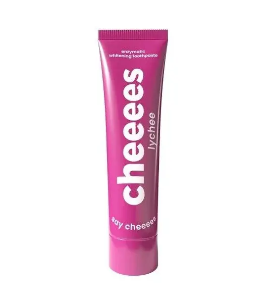 Cheeees Enzymatická bělicí zubní pasta Lychee 60 g