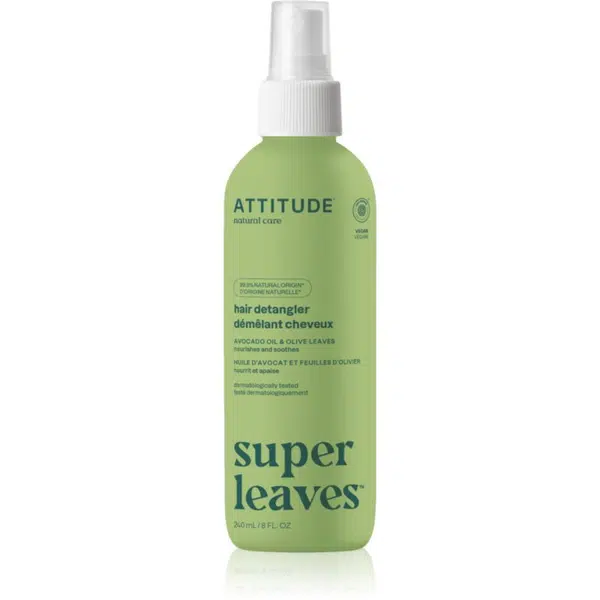 Attitude Super Leaves Avocado Oil & Olive Leaves sprej pro snadné rozčesání vlasů pro normální až suché vlasy 240 ml
