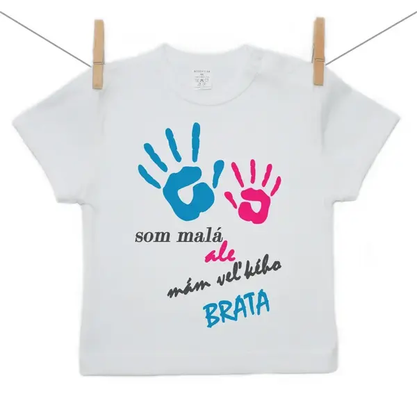 Boodyy Tričko s krátkym rukávom Som malá ale mám veľkého brata 140 (9-10 rokov)