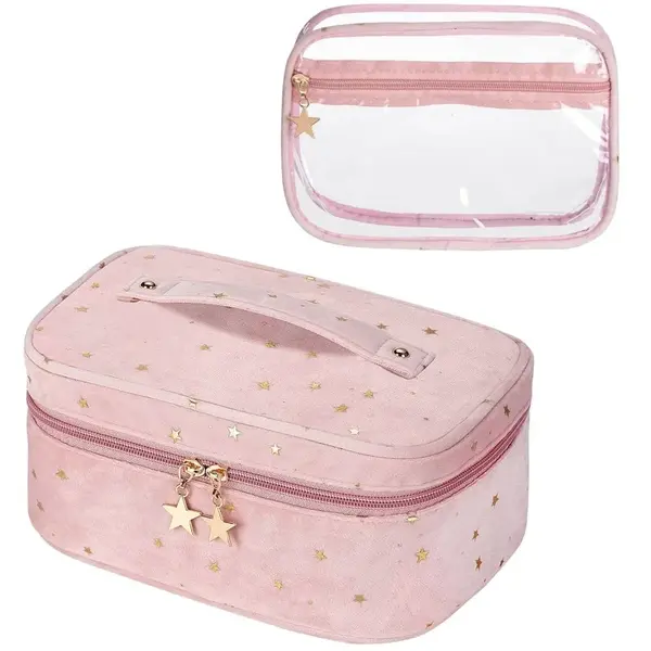 Livefy kozmetická taška Stars 2in1, ružová