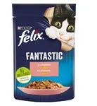 Felix Fantastic kapsička pre mačky losos v želé 85 g