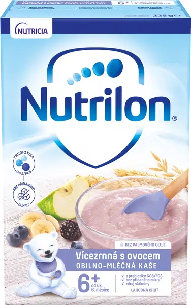 NUTRILON viaczrnná kaša s ovocím 225g
