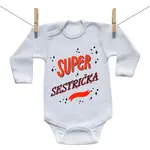 Boodyy Body s dlhým rukávom Super sestrička 86 (12-18 mesiacov)