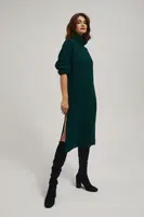 Marisse Emerald Turtleneck Sweater Dress