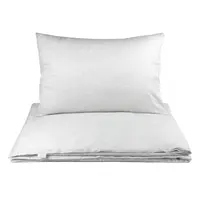 Obliečky do postieľky - svetlosivé kvietky