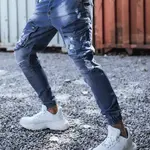 Pánské kalhoty modré Dstreet