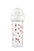 LE BIBERON FRANCAIS Dojčenská fľaša HEARTS, 210 ml, 0+m