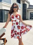 Květinové mini šaty LUMINA