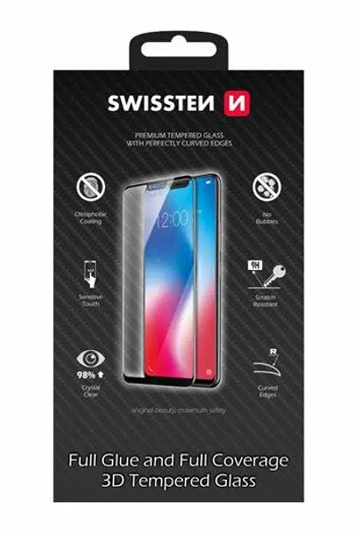 Tvrzené sklo Swissten Ultra Durable 3D Full Glue Glass pro Samsung Galaxy M51, černá