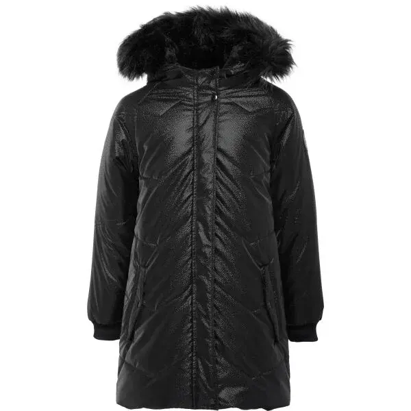 Lewro DENVIA Dievčenský zimný kabát, čierna, veľkosť 164-170