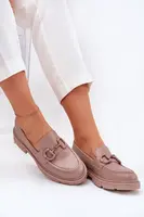 Boto Dámské Mokasíny Eko Kůže S Ozdobným Detalem Khaki Seftass