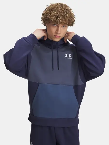 Pánská mikina Under Armour UA Icon HW Colorblocked Hdy-BLU - Pánské