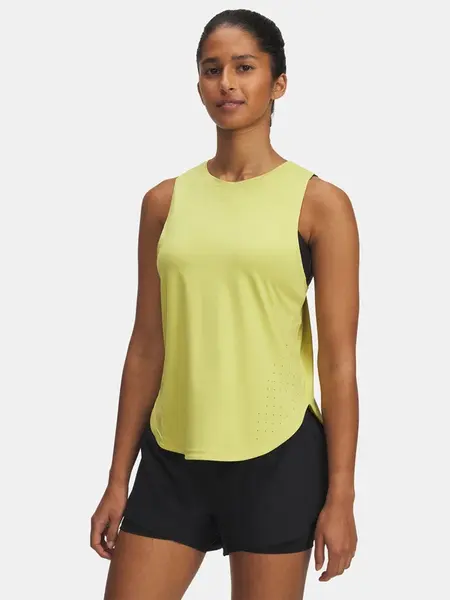 Dámské tílko Under Armour UA Launch Elite Tank-YLW - Dámské
